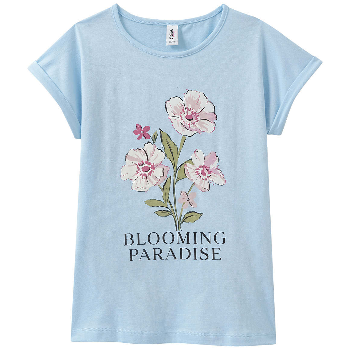Meisjes T-shirt met bloemenprint
