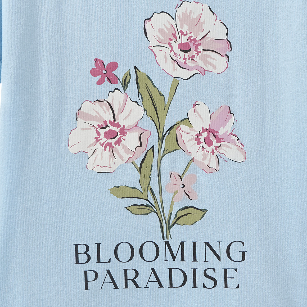 Meisjes T-shirt met bloemenprint
