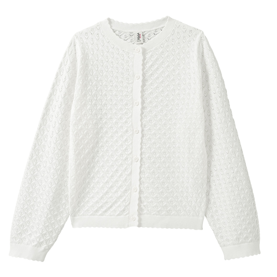 Mädchen Strickjacke mit Ajour-Muster