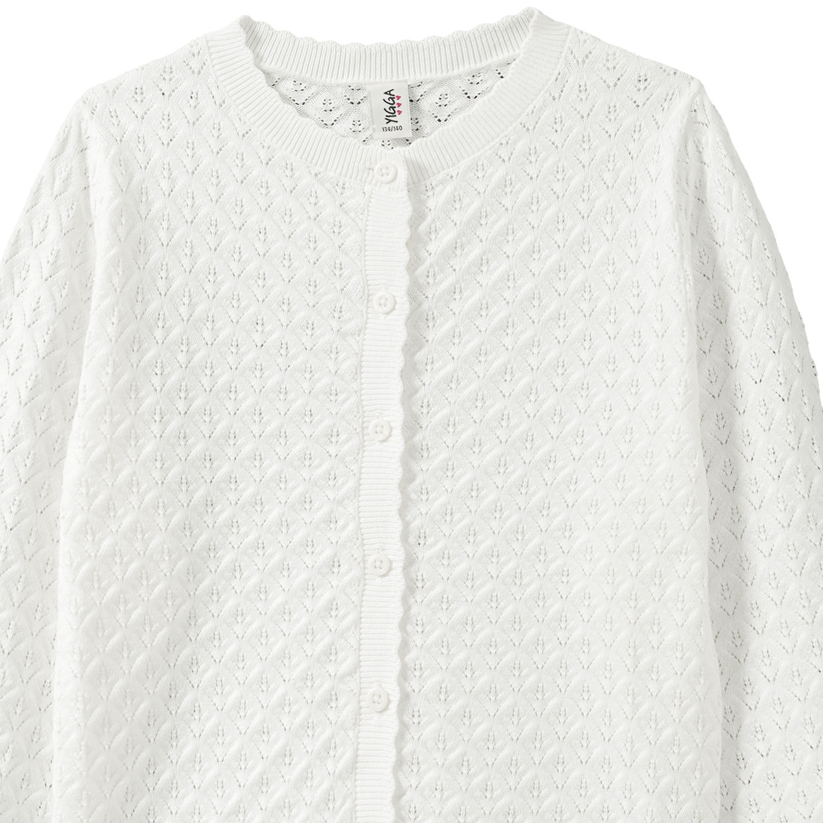 Mädchen Strickjacke mit Ajour-Muster