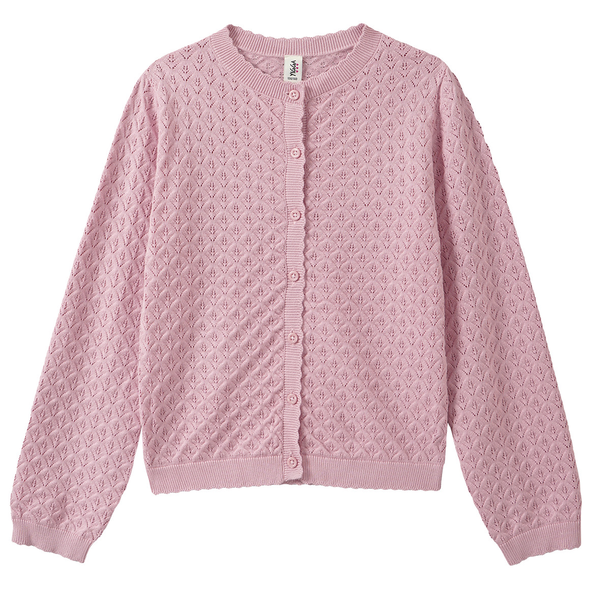 Mädchen Strickjacke mit Ajour-Muster