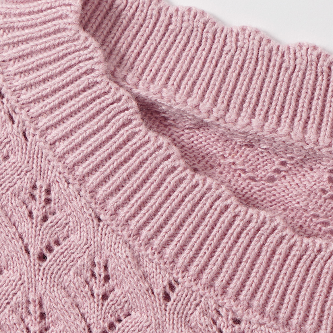 Mädchen Strickjacke mit Ajour-Muster