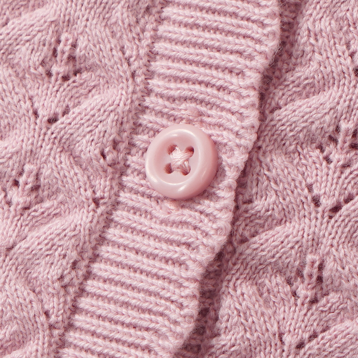 Mädchen Strickjacke mit Ajour-Muster