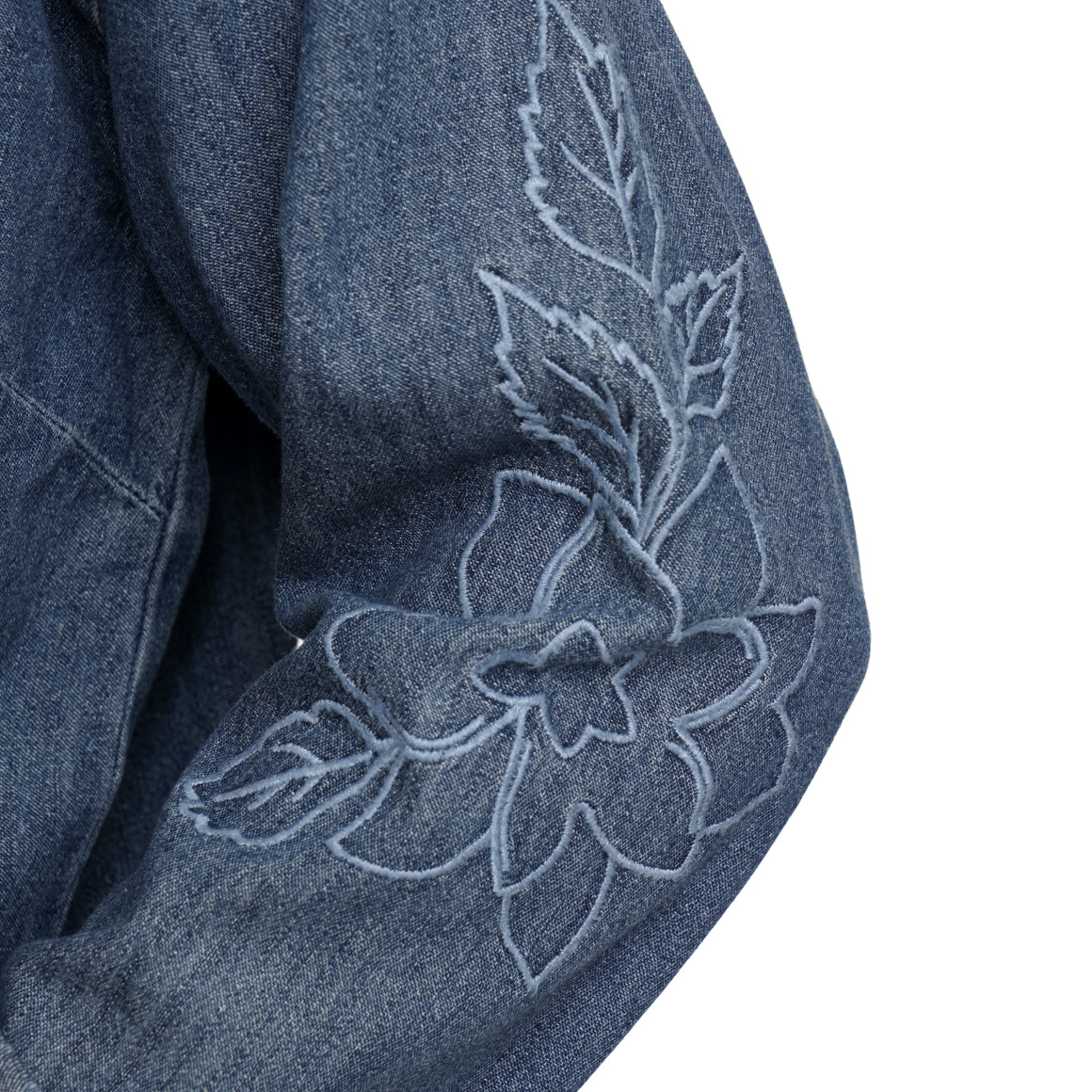 Damen Jeanshemd mit Stickerei