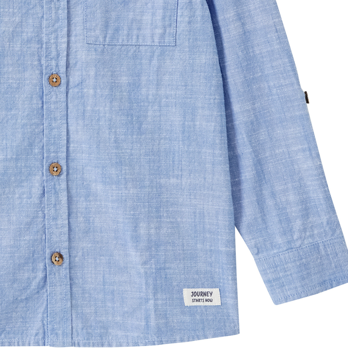 Jungen Hemd in Denim-Optik