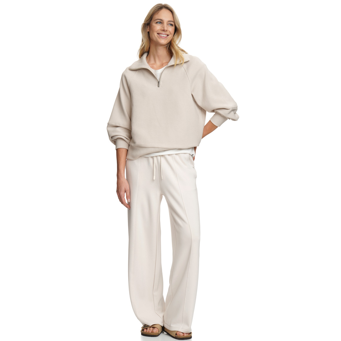 Damen Troyer mit Rippstruktur