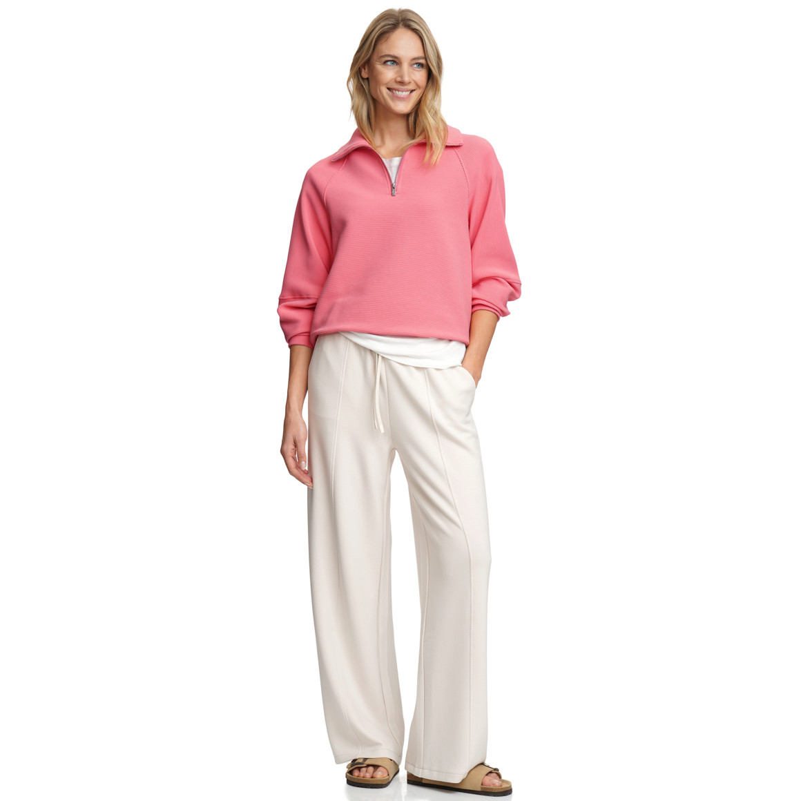 Damen Troyer mit Rippstruktur