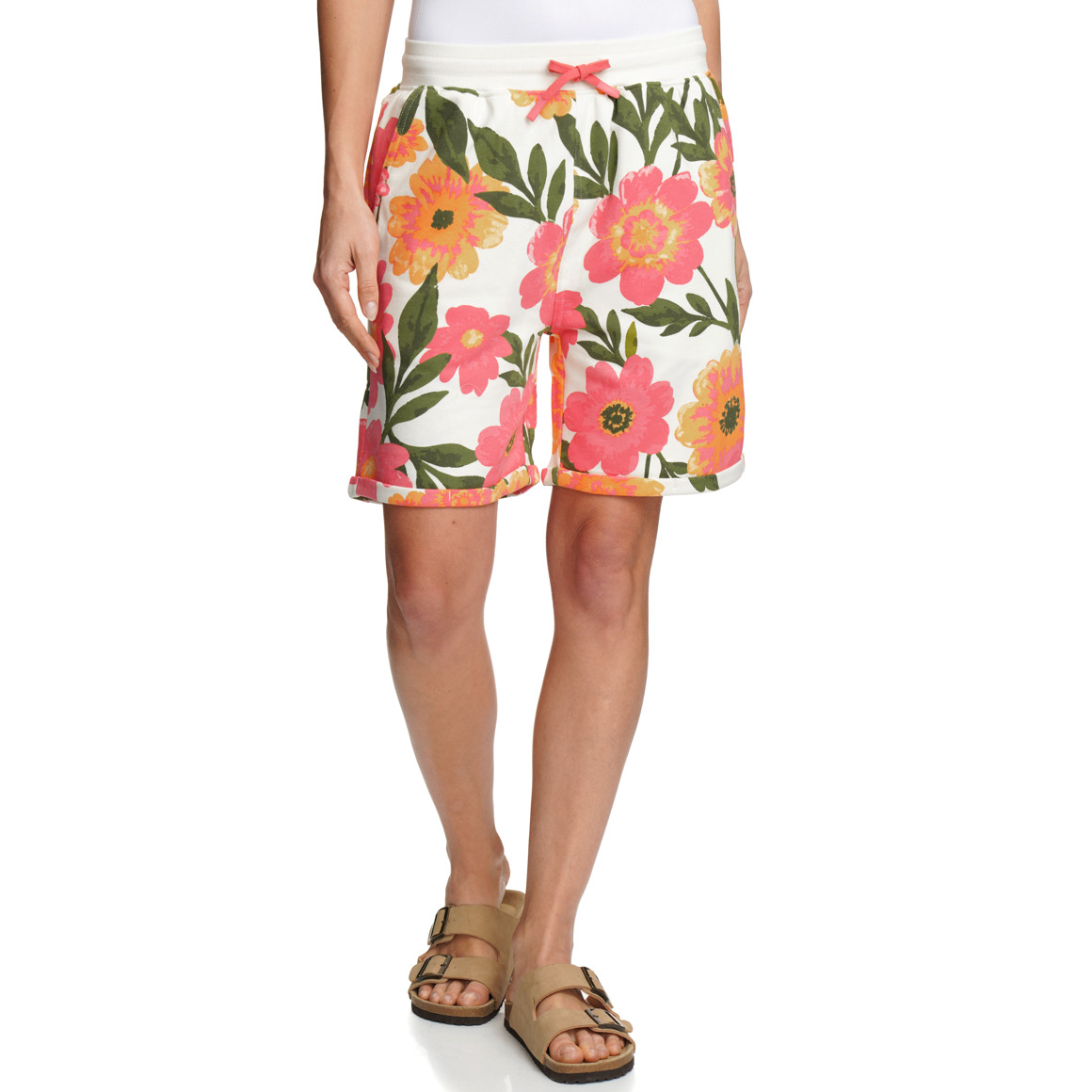 Dames sweatershort met all-over print