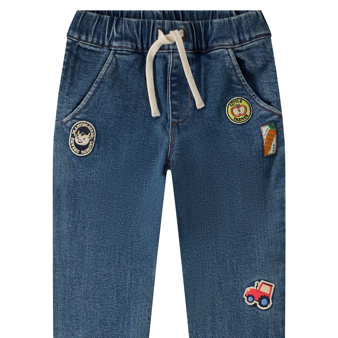Jungen Pull-on-Jeans mit Stickereien