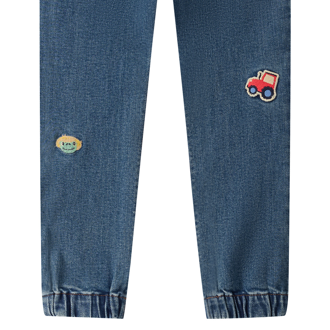 Jungen Pull-on-Jeans mit Stickereien