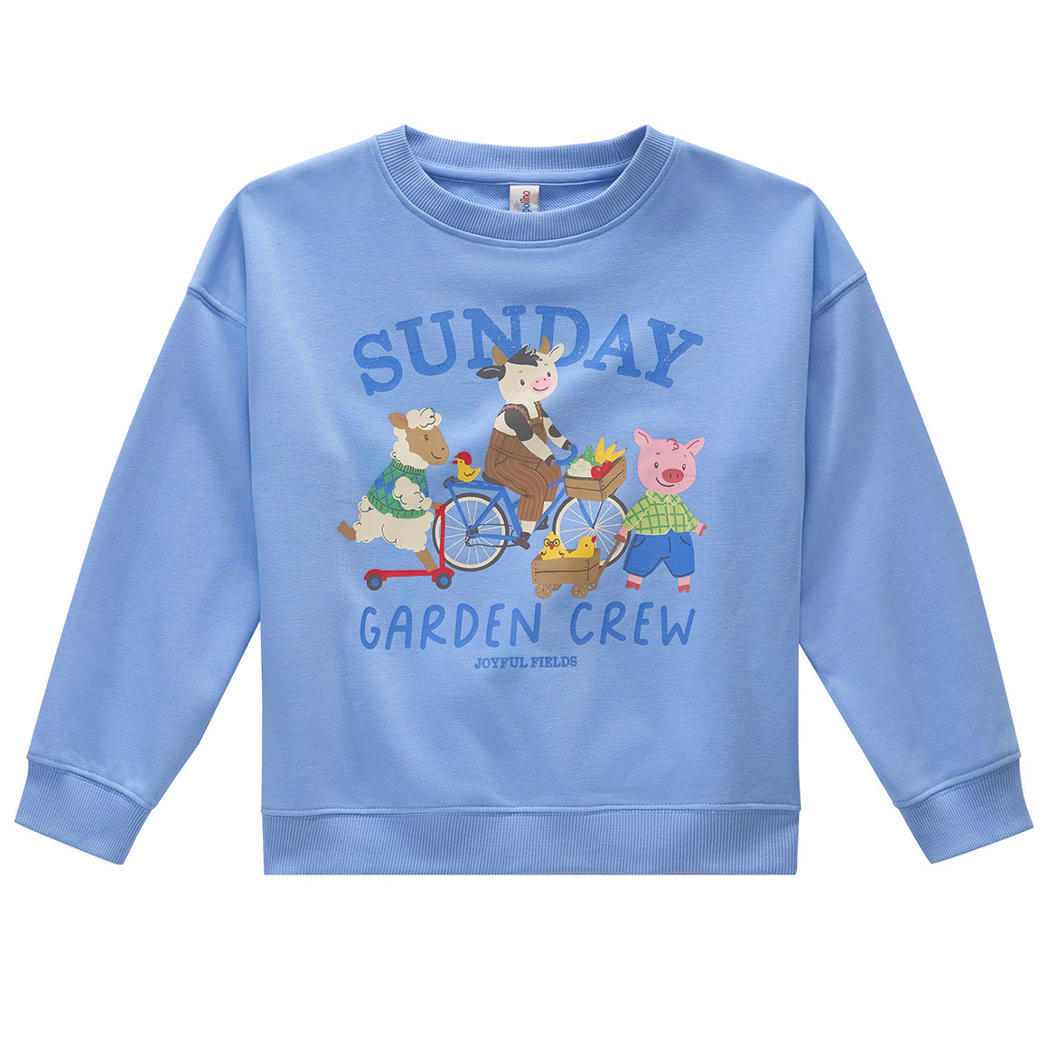Jungen Sweatshirt mit Bauernhof-Print