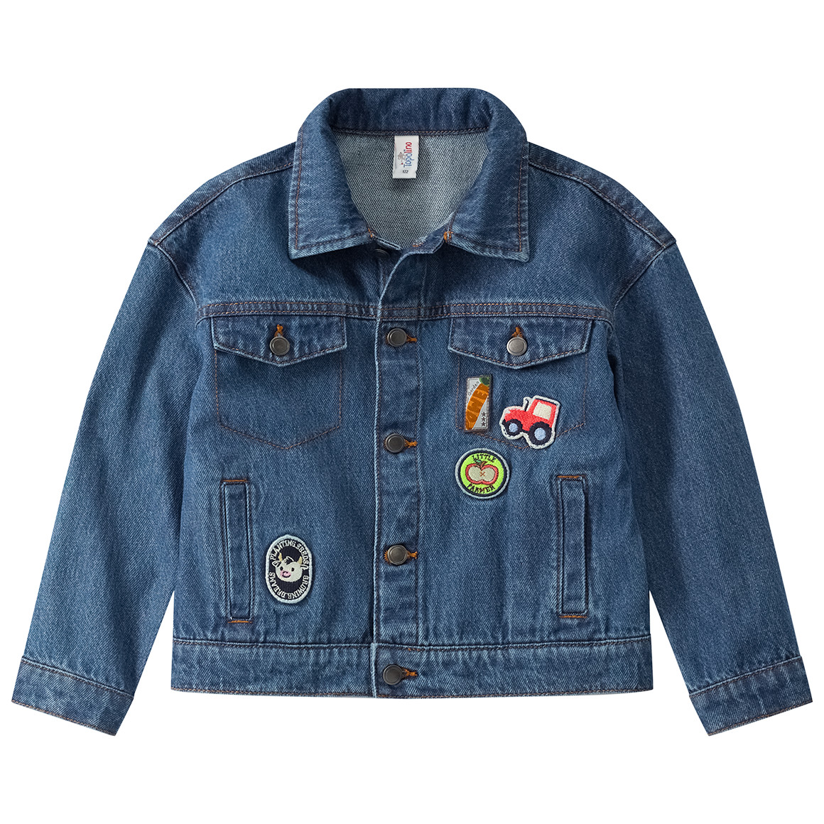 Jungen Jeansjacke mit Applikationen
