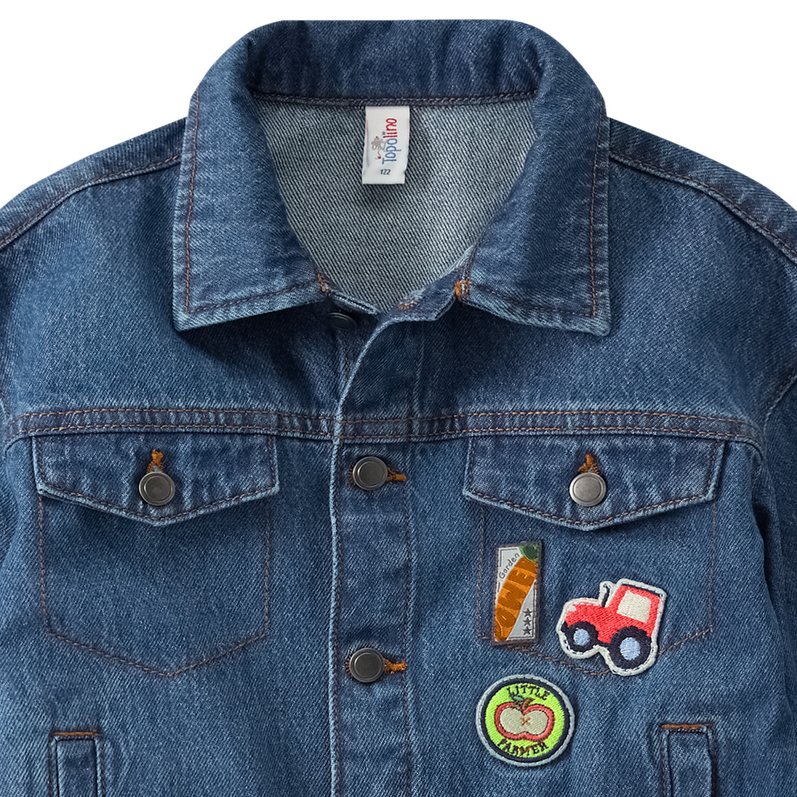 Jungen Jeansjacke mit Applikationen