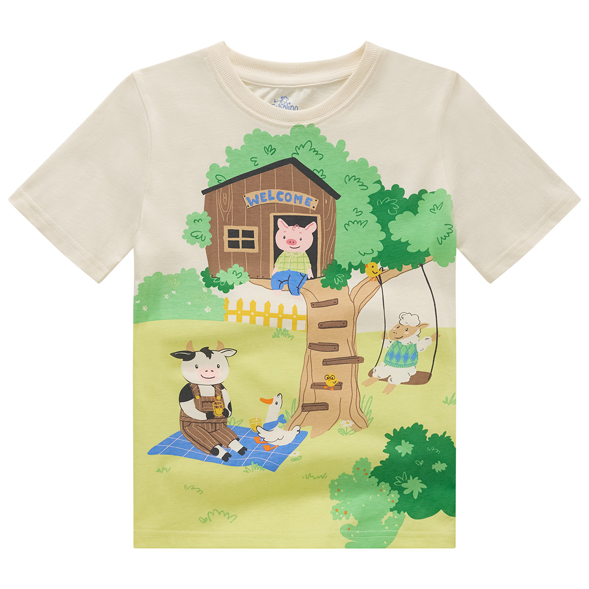 Jungen T-Shirt mit Bauernhof-Print