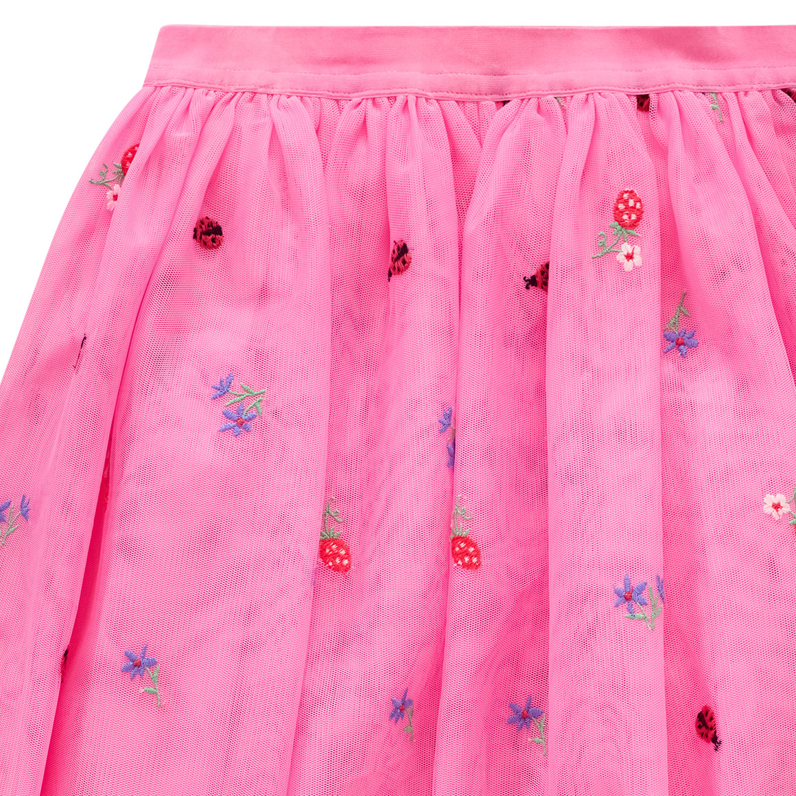 Mädchen Tüllrock mit Stickereien