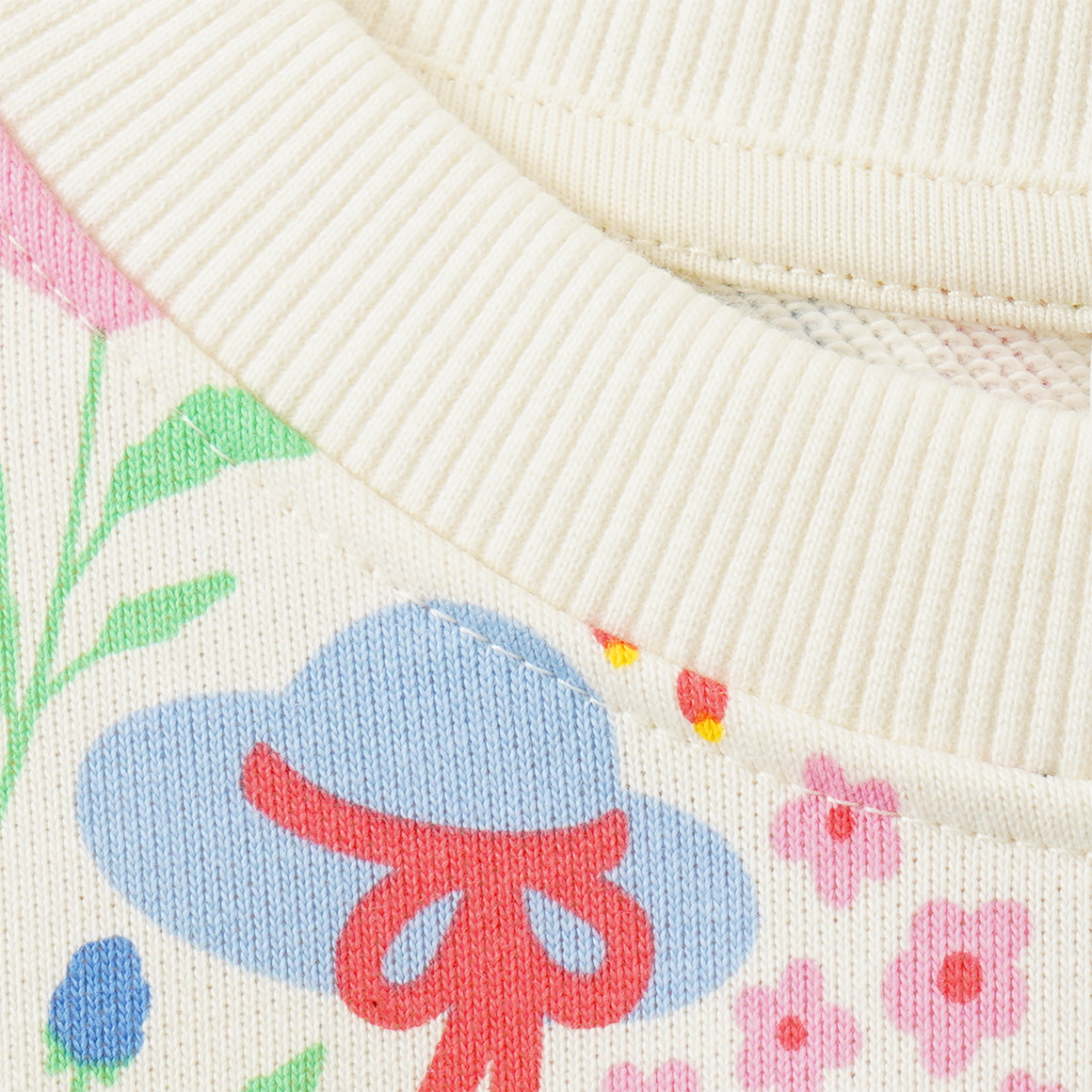 Mädchen Sweatshirt mit Allover-Print