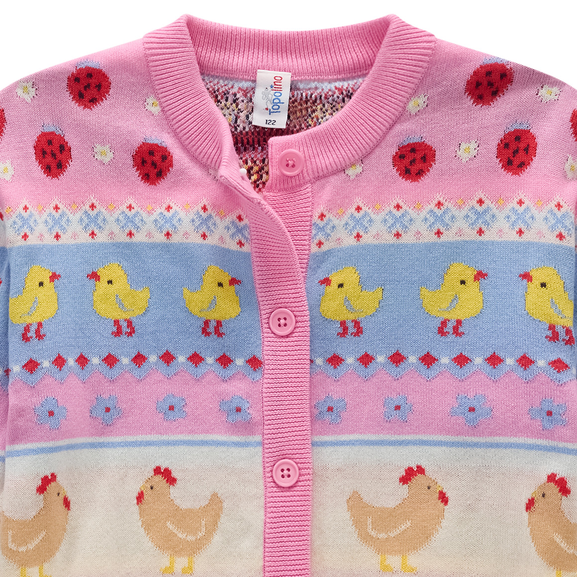 Mädchen Strickjacke mit Tier-Motiven