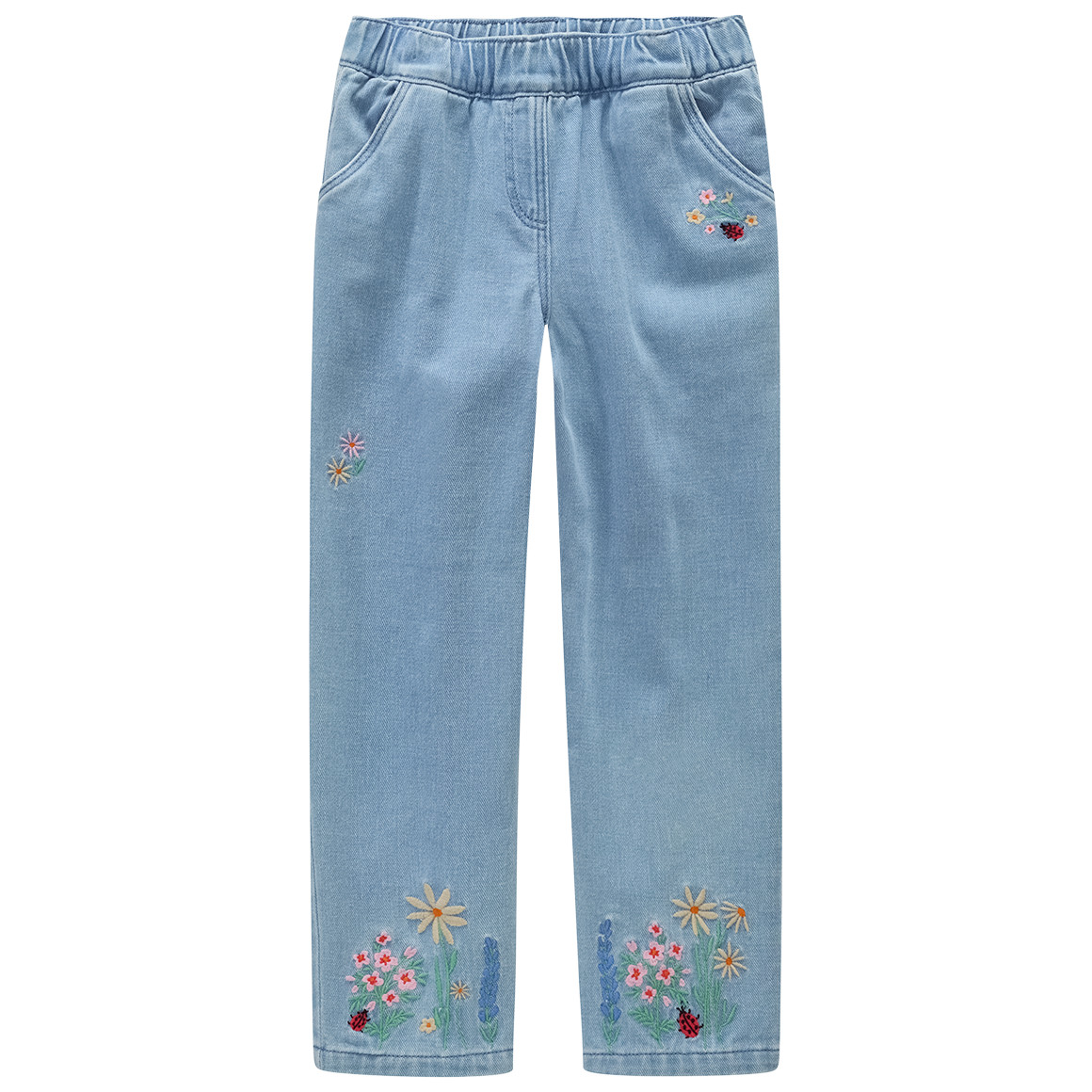 Mädchen Jeans mit Stickereien