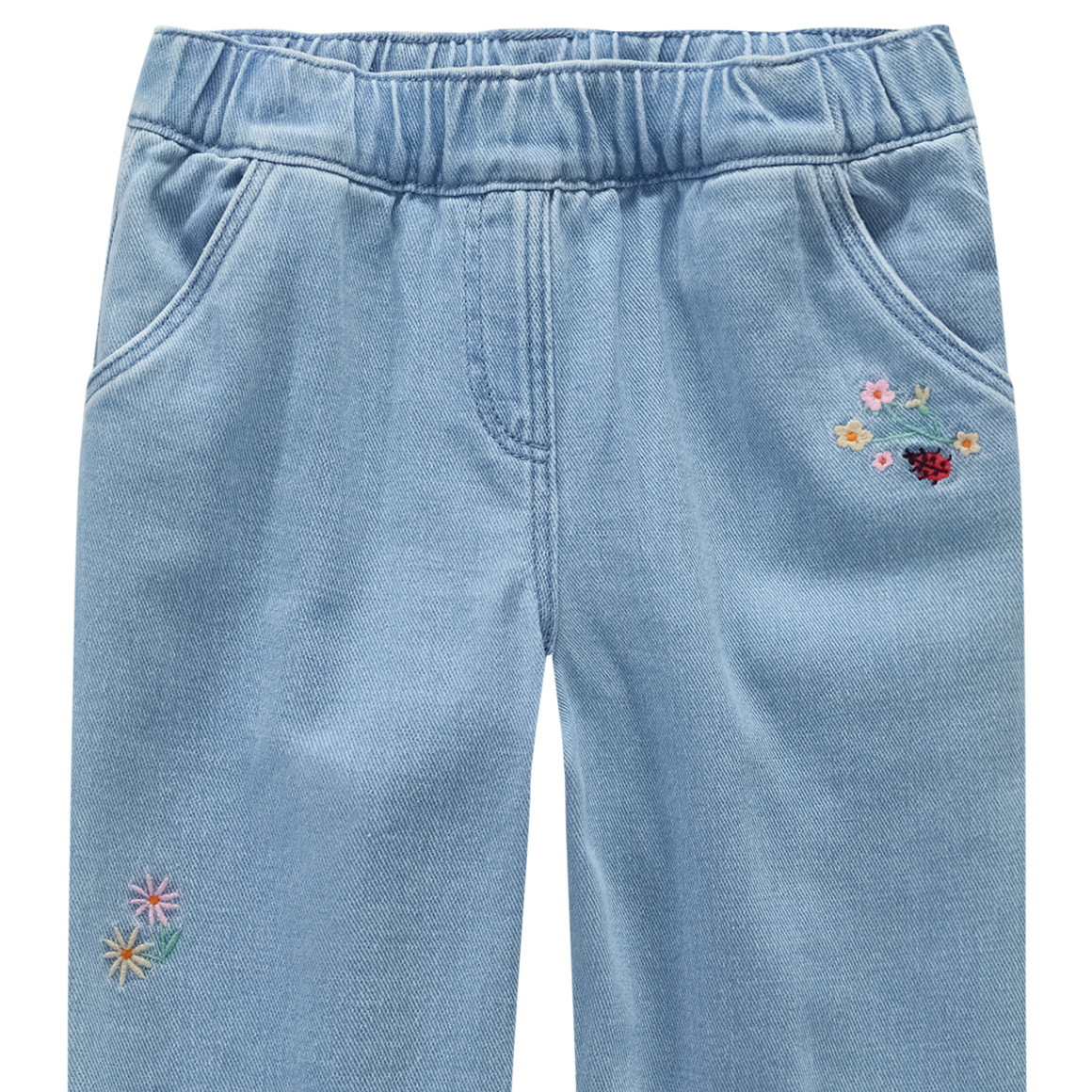 Mädchen Jeans mit Stickereien