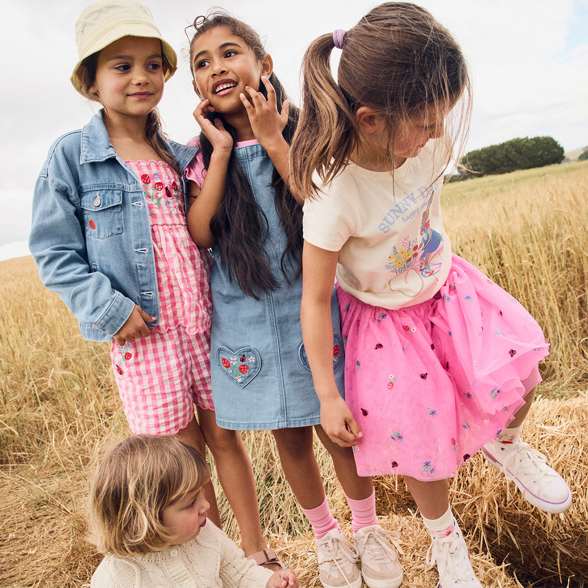 Meisjes T-shirt met boerderijprint