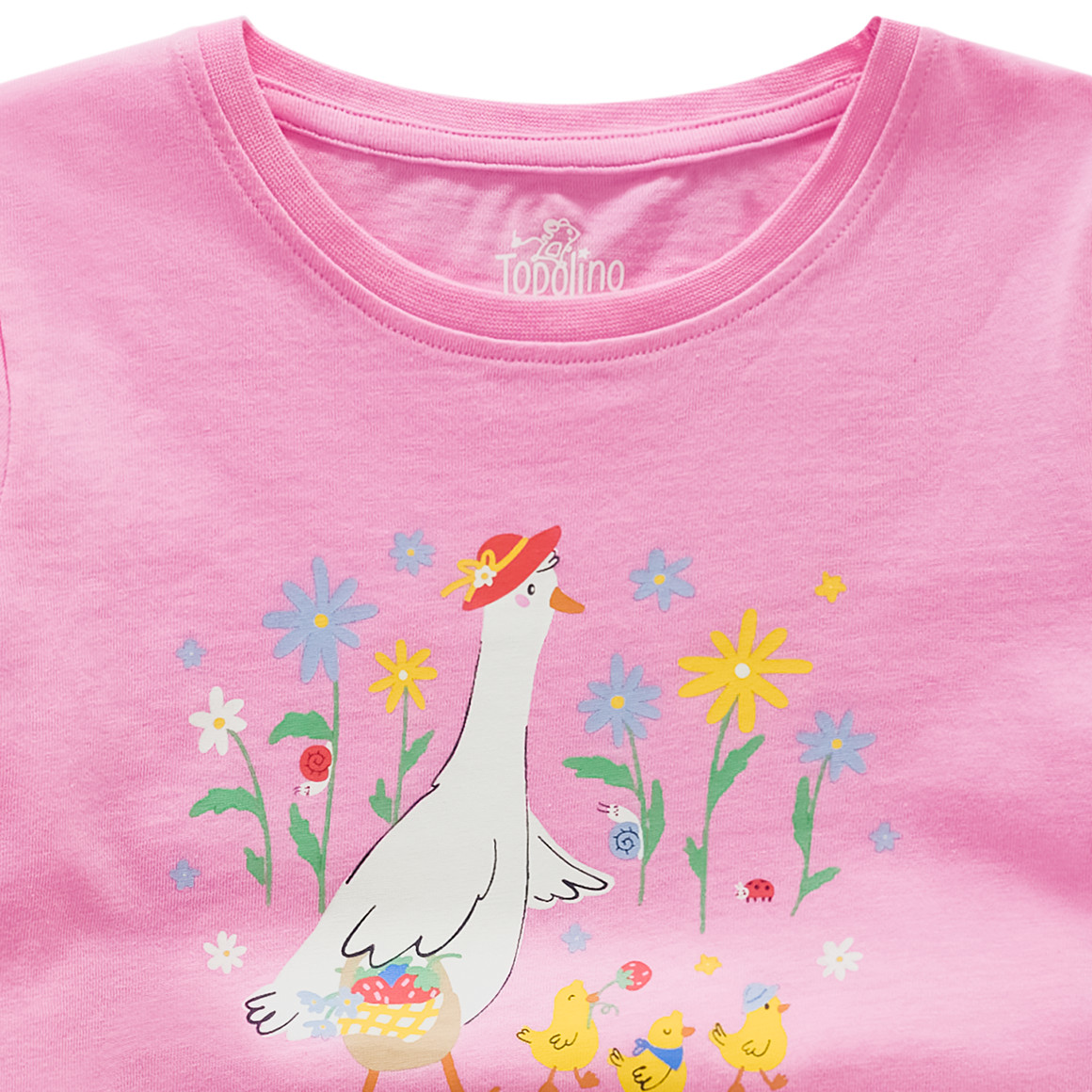 Mädchen T-Shirt mit Bauernhof-Print