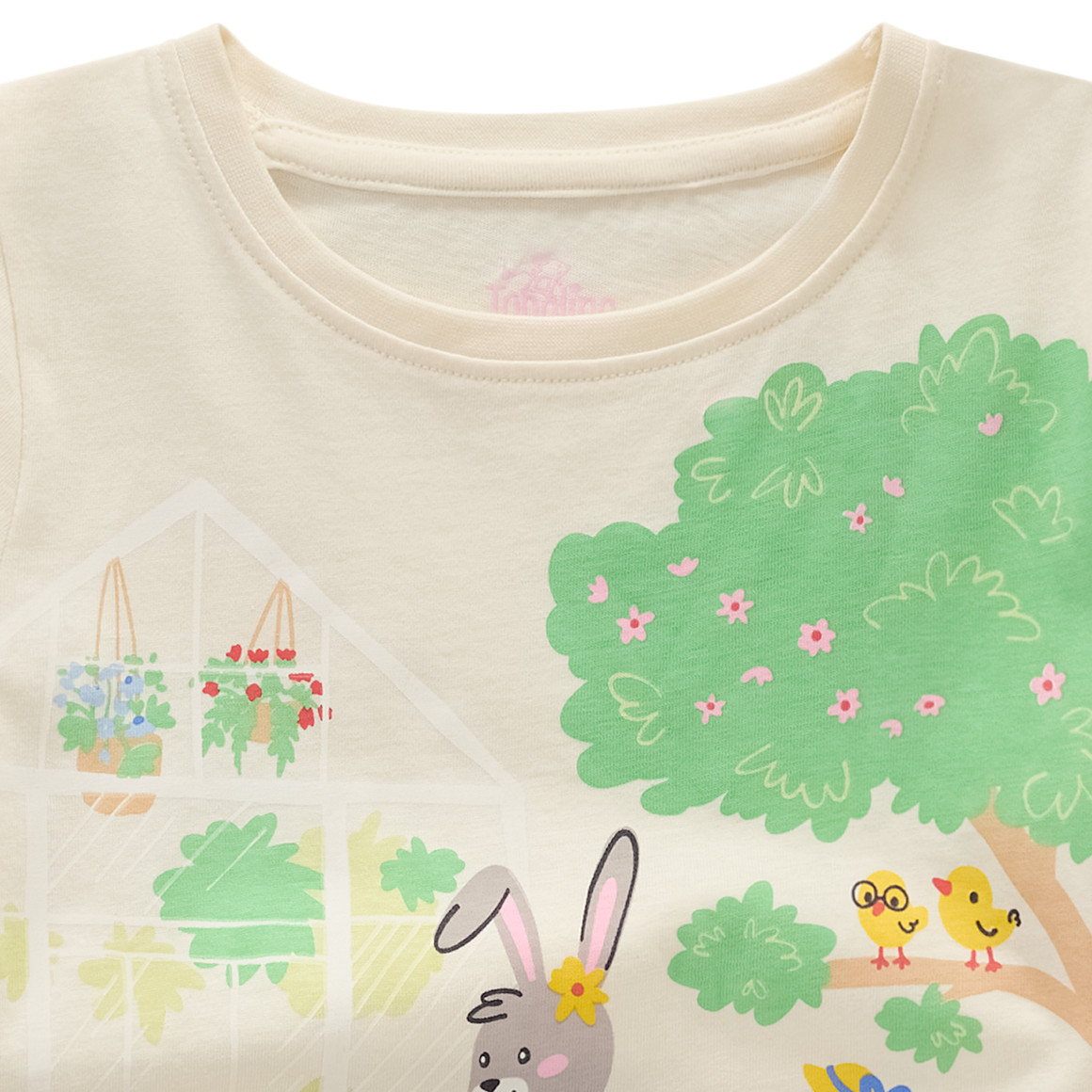 Mädchen T-Shirt mit Bauernhof-Print