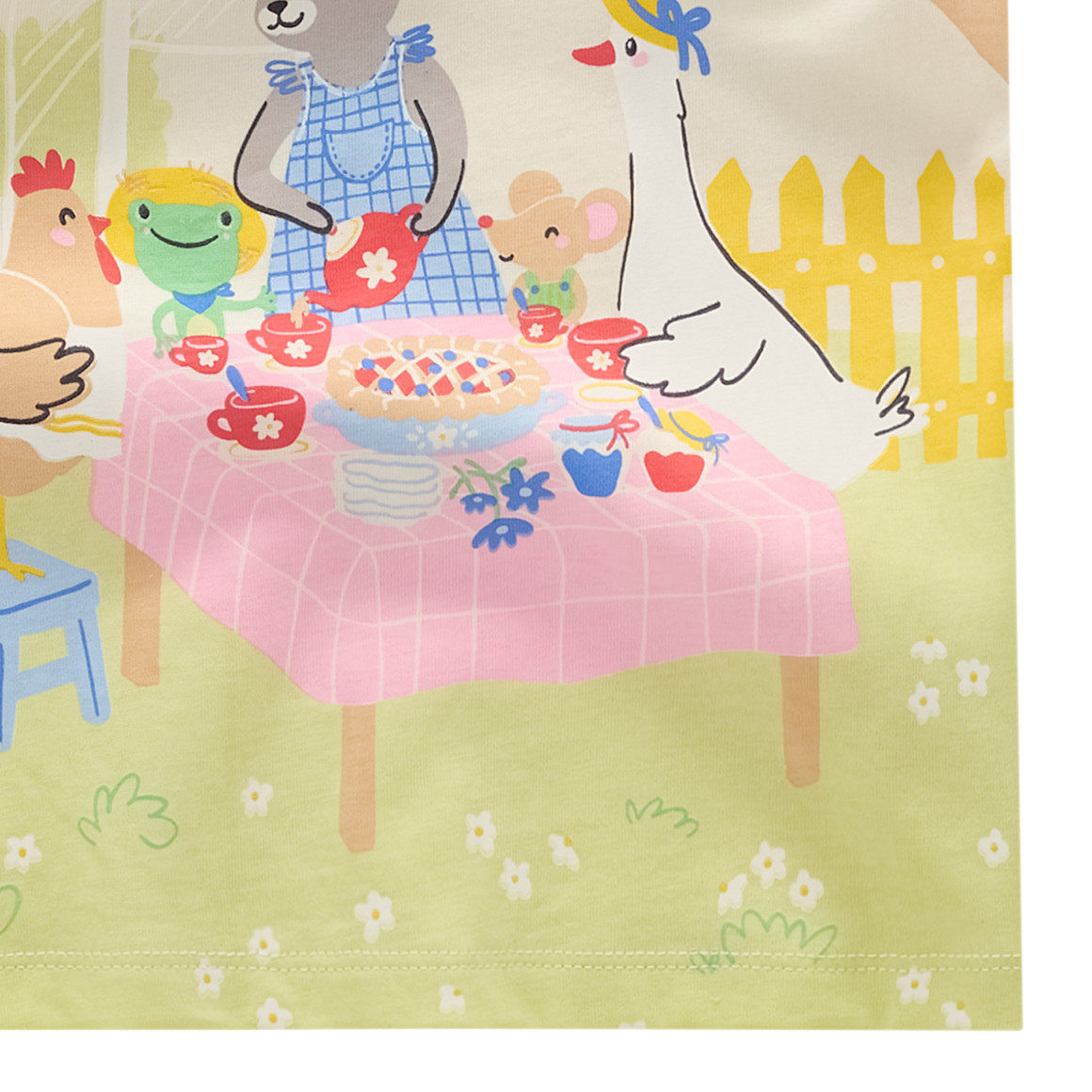 Mädchen T-Shirt mit Bauernhof-Print