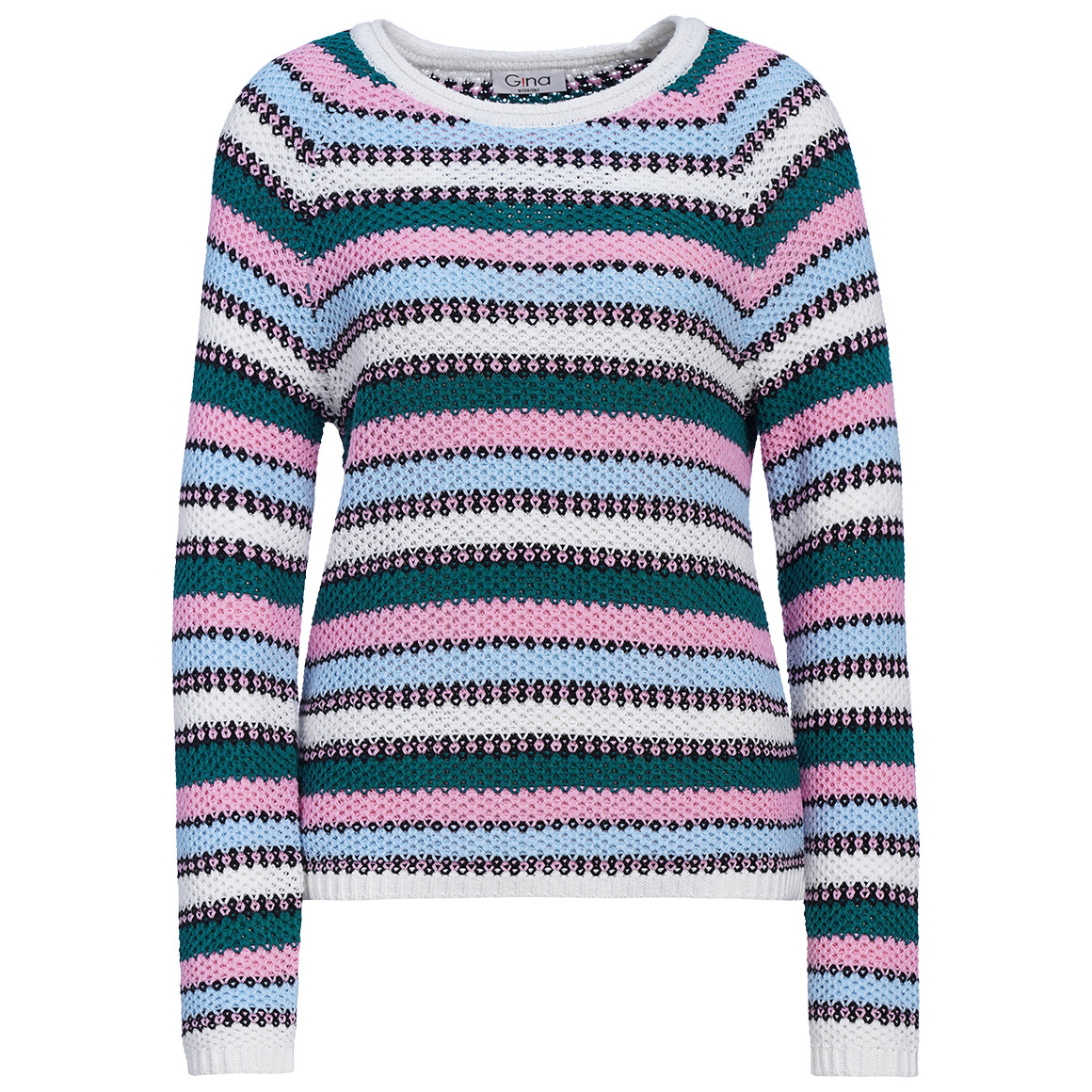 Damen Strickpullover mit Streifen