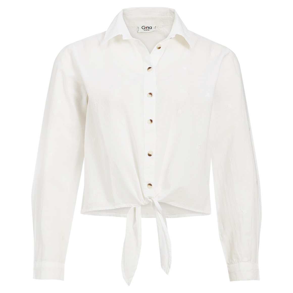 Damen Bluse mit Knotendetail