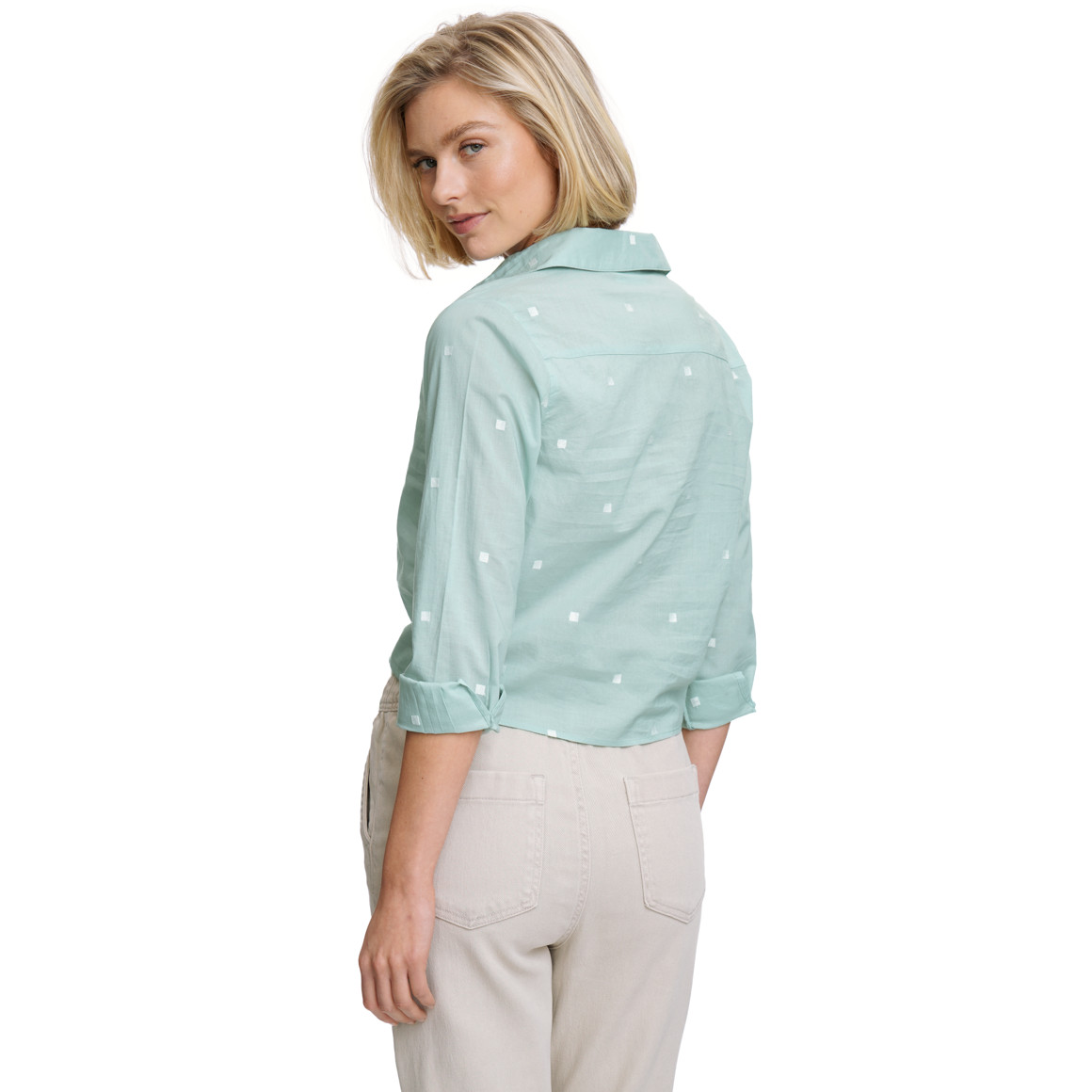 Damen Bluse mit Knotendetail