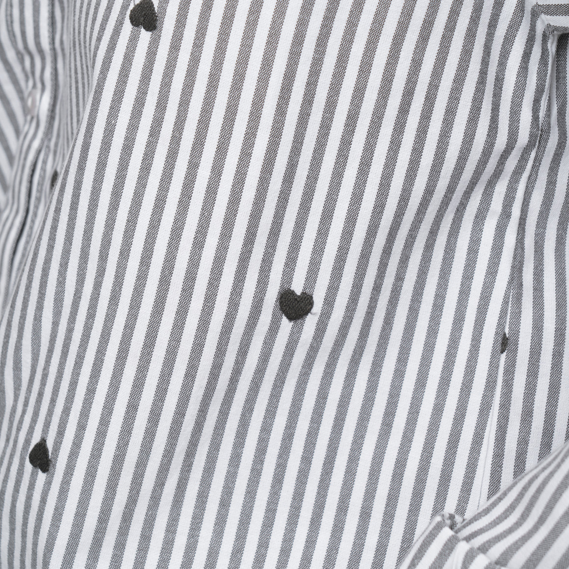 Damen Bluse mit Herz-Stickerei