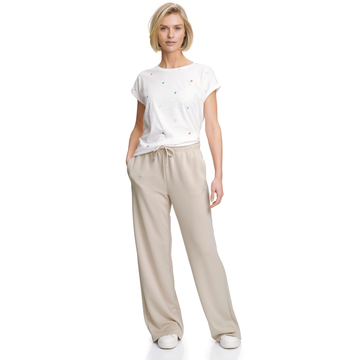 Damen Wide-Leg-Hose mit Komfortbund