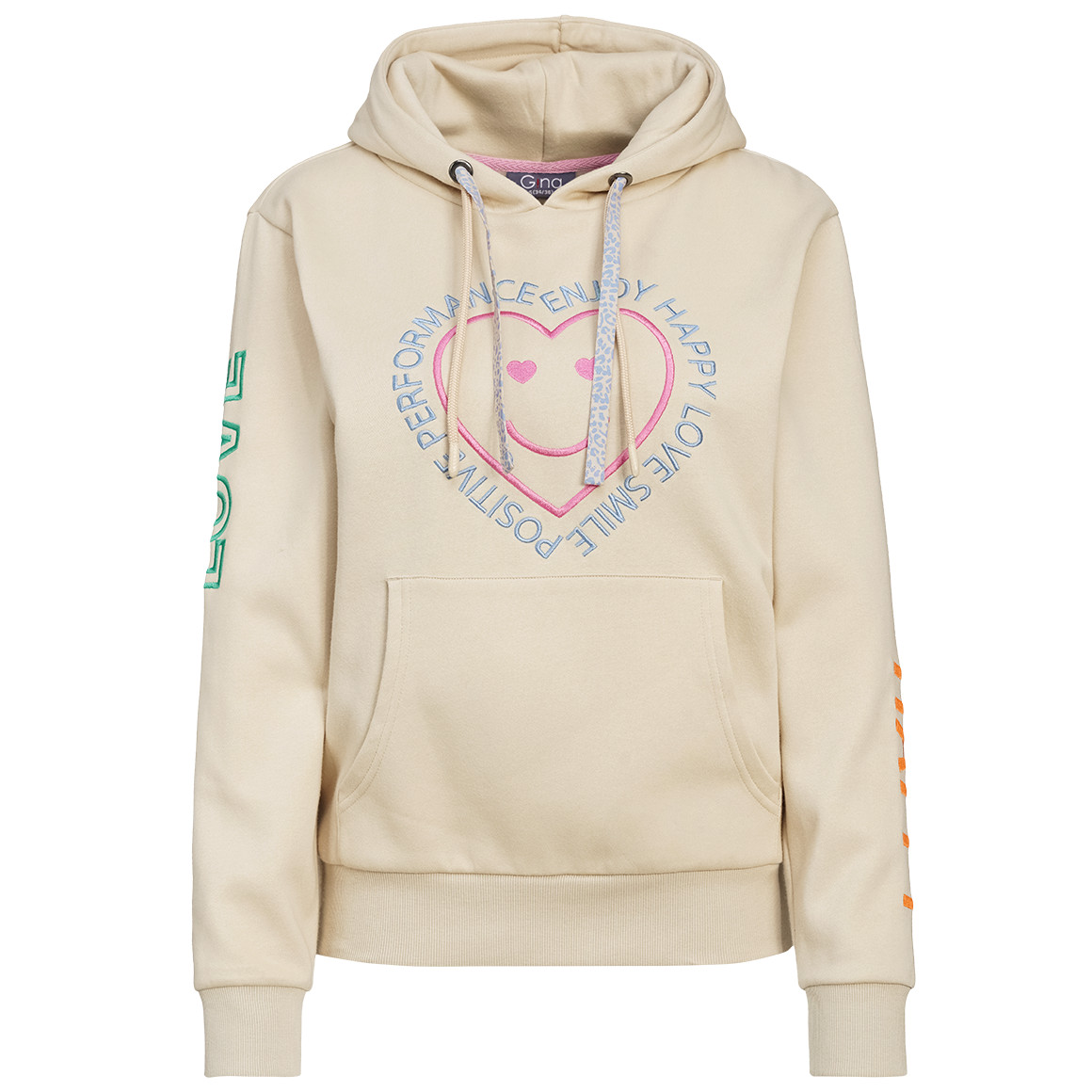 Damen Hoodie mit Stickerei