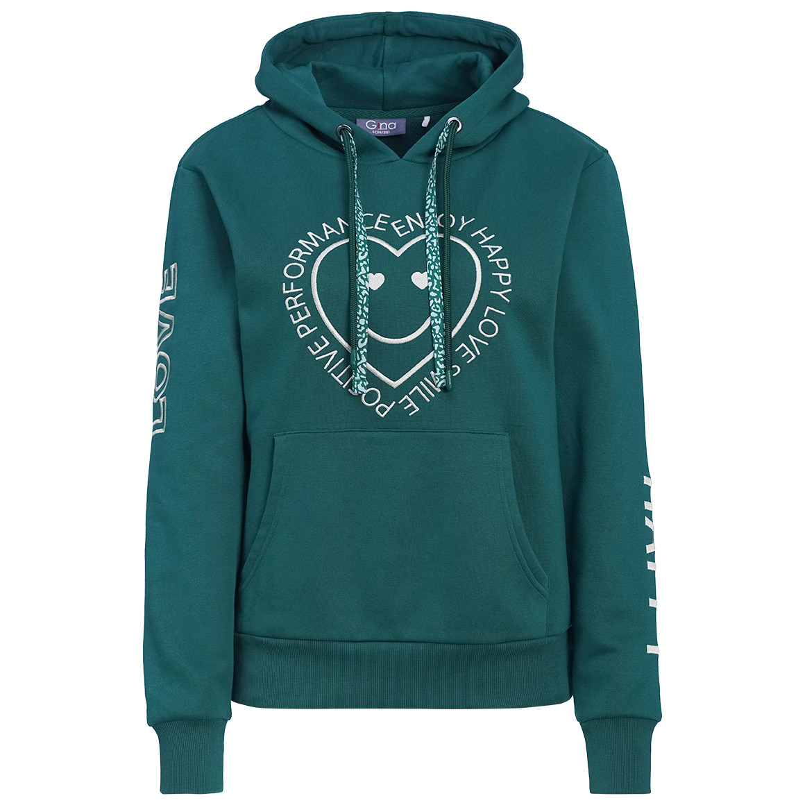 Damen Hoodie mit Stickerei