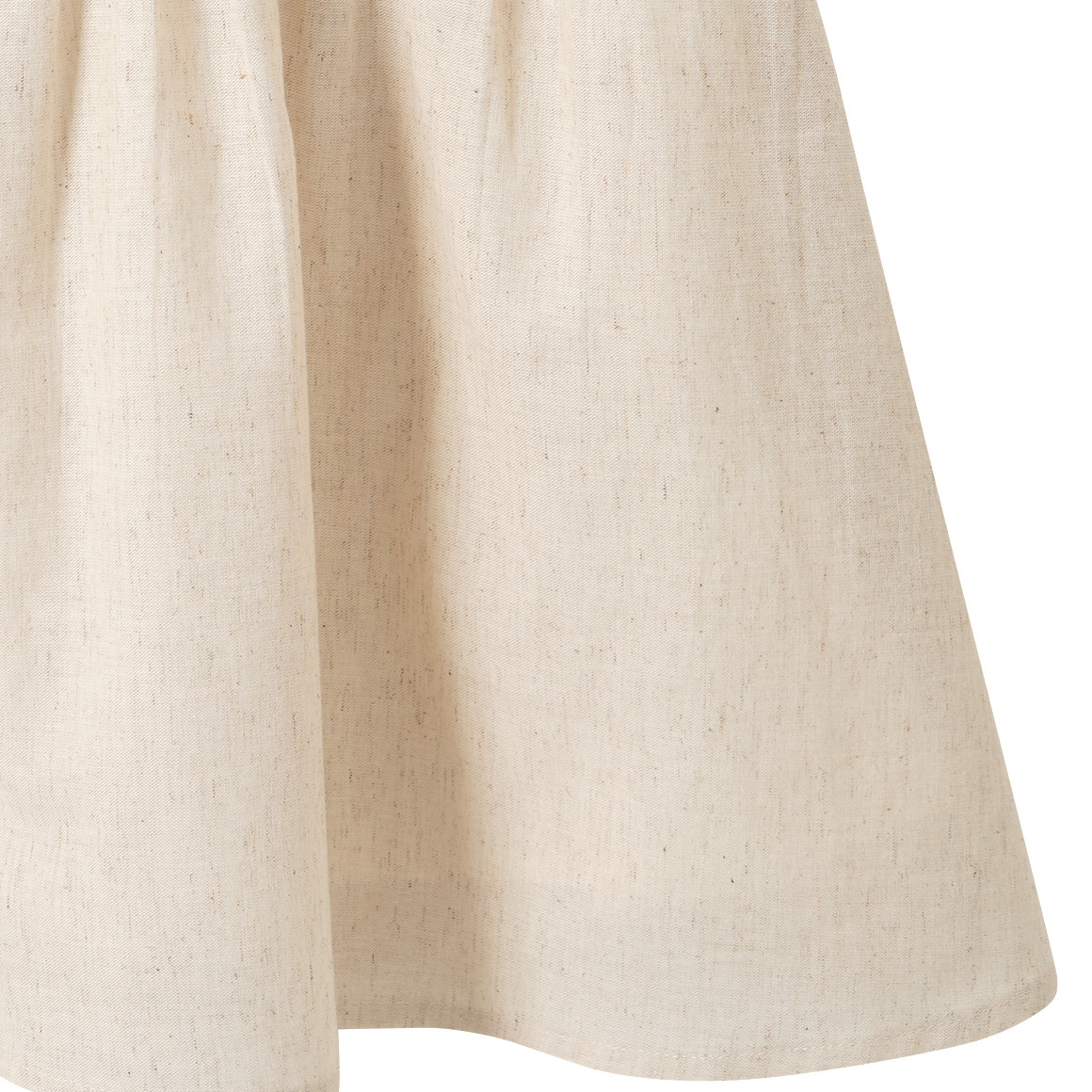 Mädchen Kleid mit Leinen