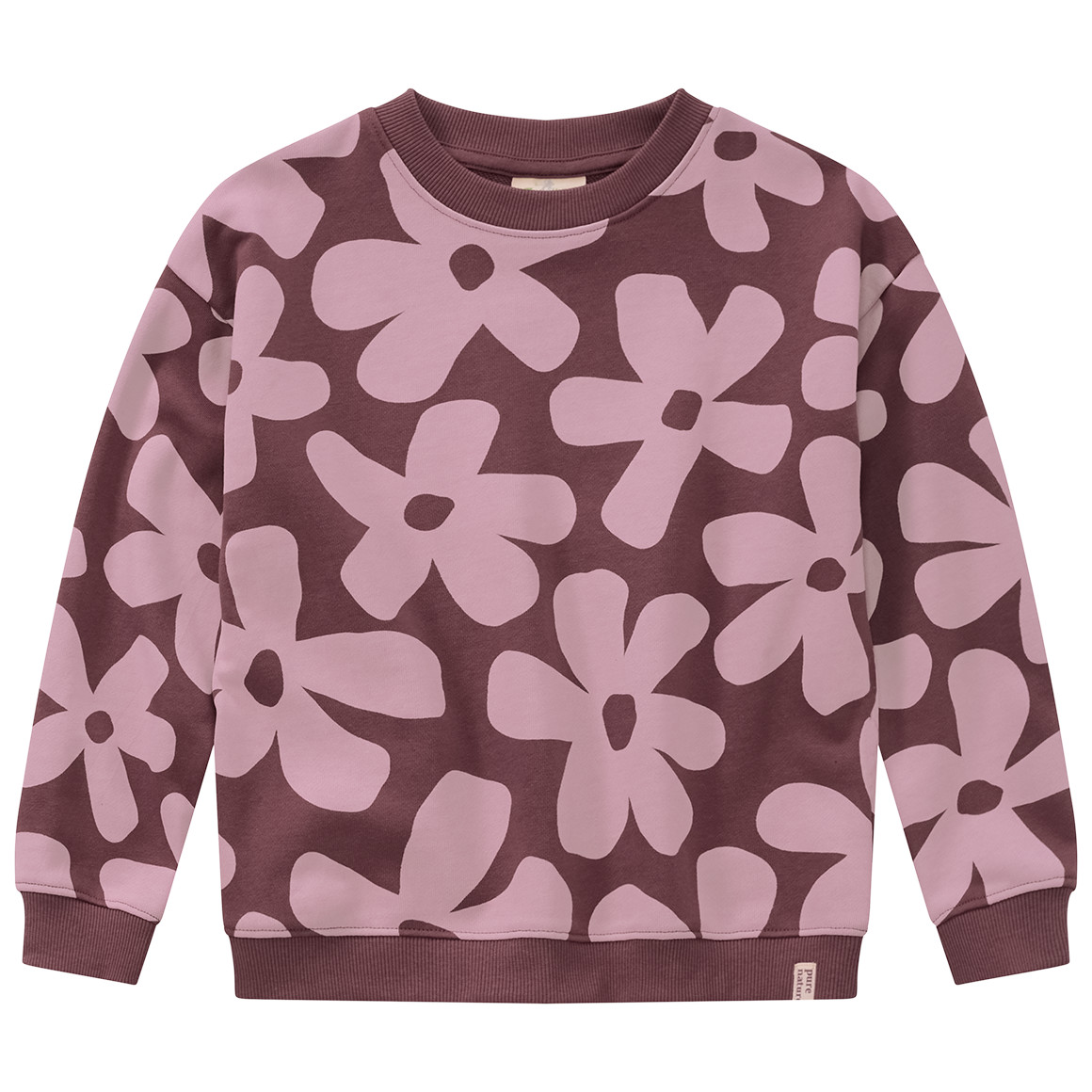 Mädchen Sweatshirt mit Blumen-Allover