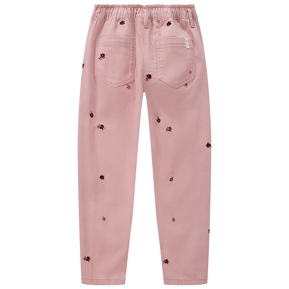 Mädchen Jeans mit Blumen-Stickerei