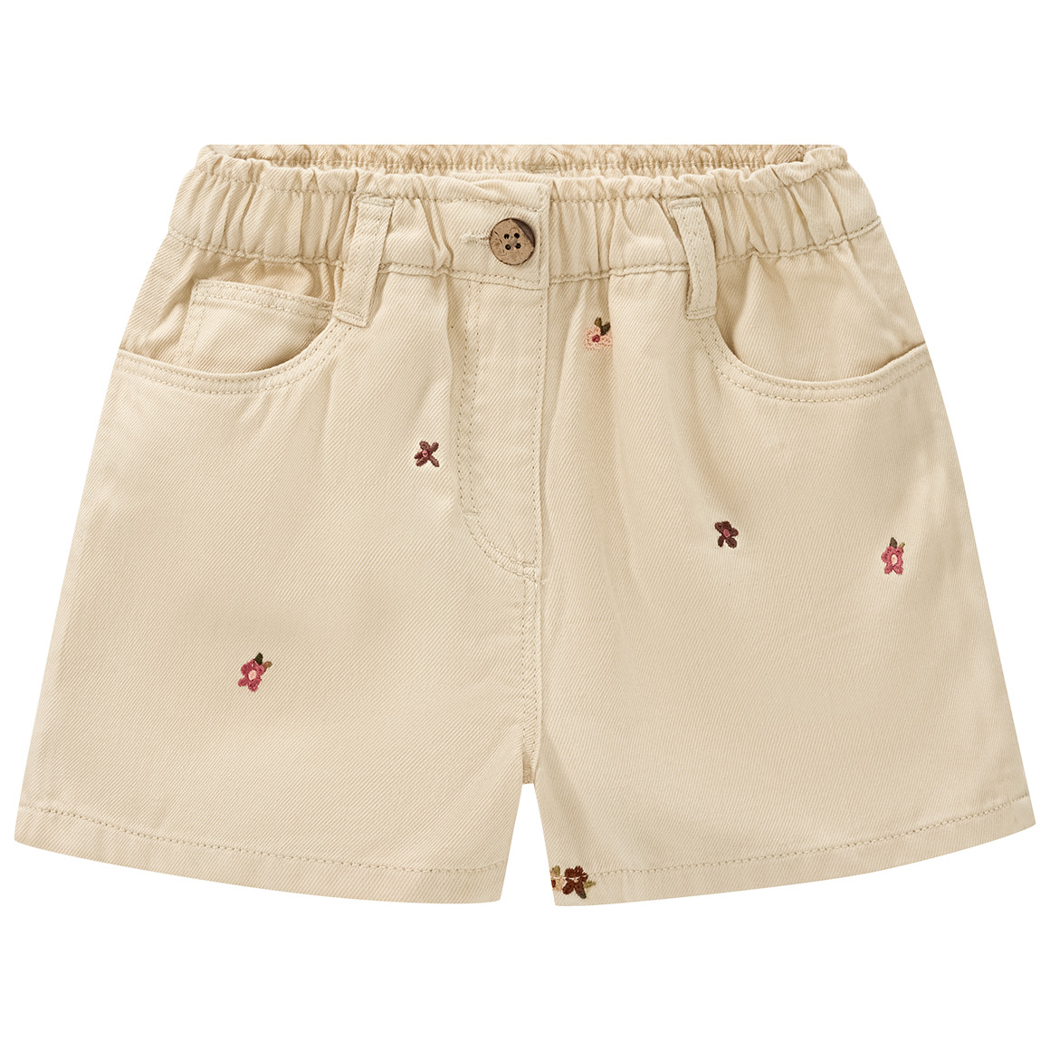 Mädchen Jeans mit Blumen-Stickerei