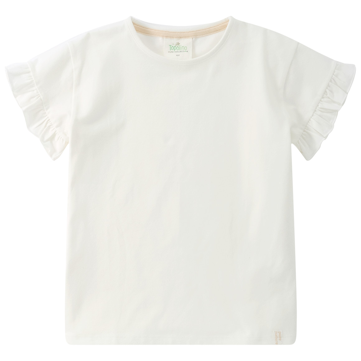 2 Mädchen T-Shirts mit Rüschenärmeln