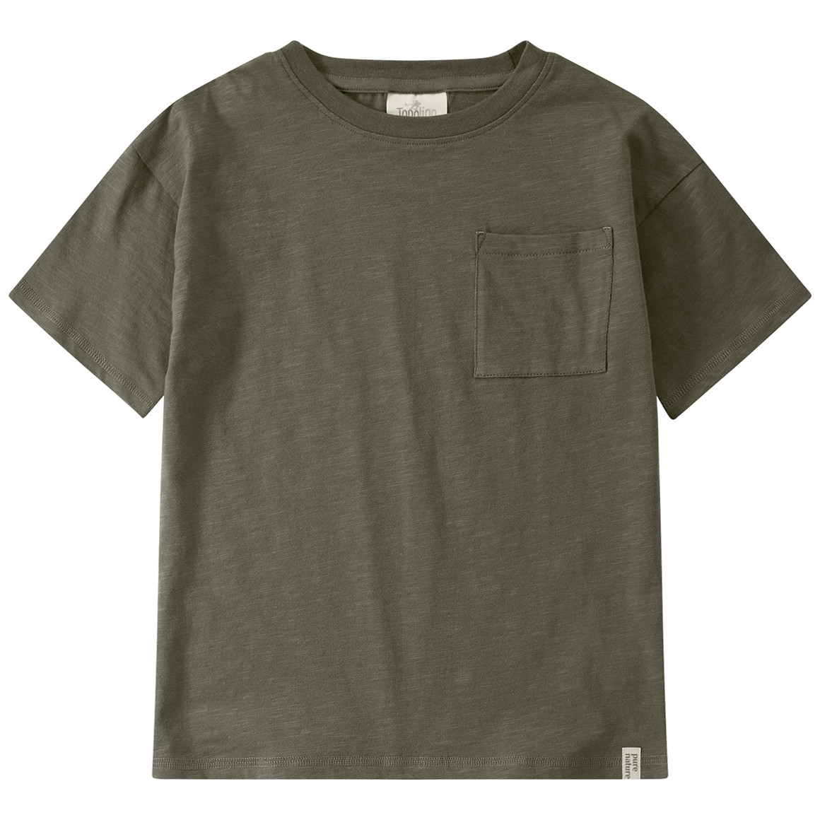 2 T-shirts voor jongens met een borstzakje