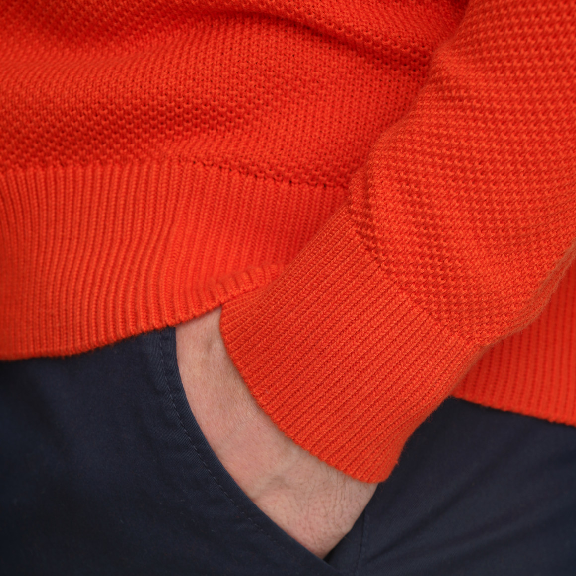 Herren Strickpullover mit Struktur