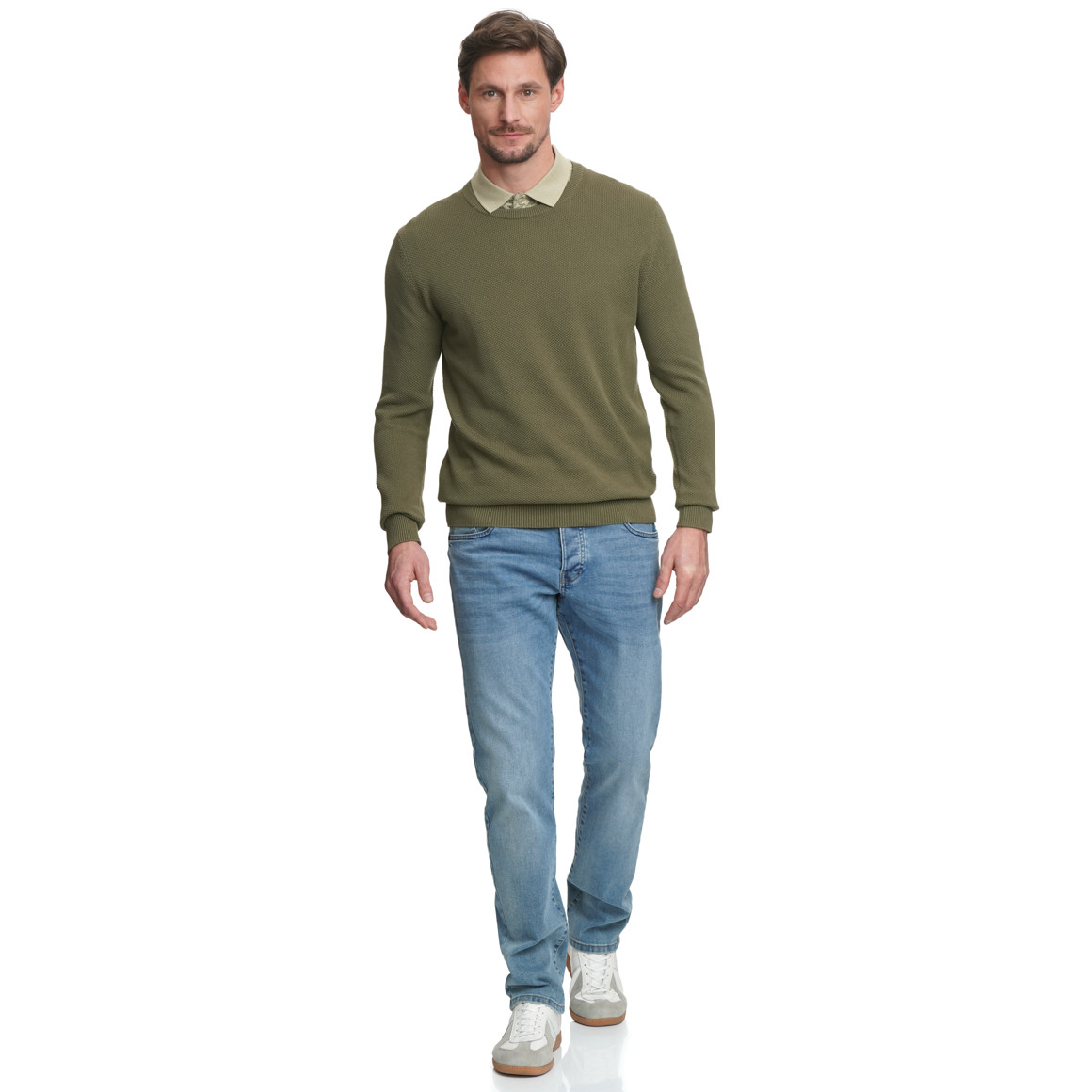 Herren Strickpullover mit Struktur