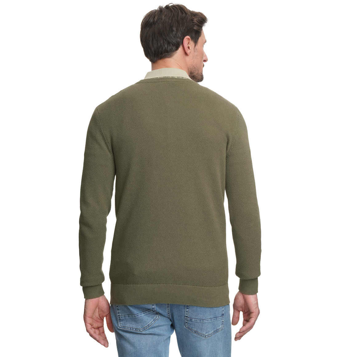 Herren Strickpullover mit Struktur