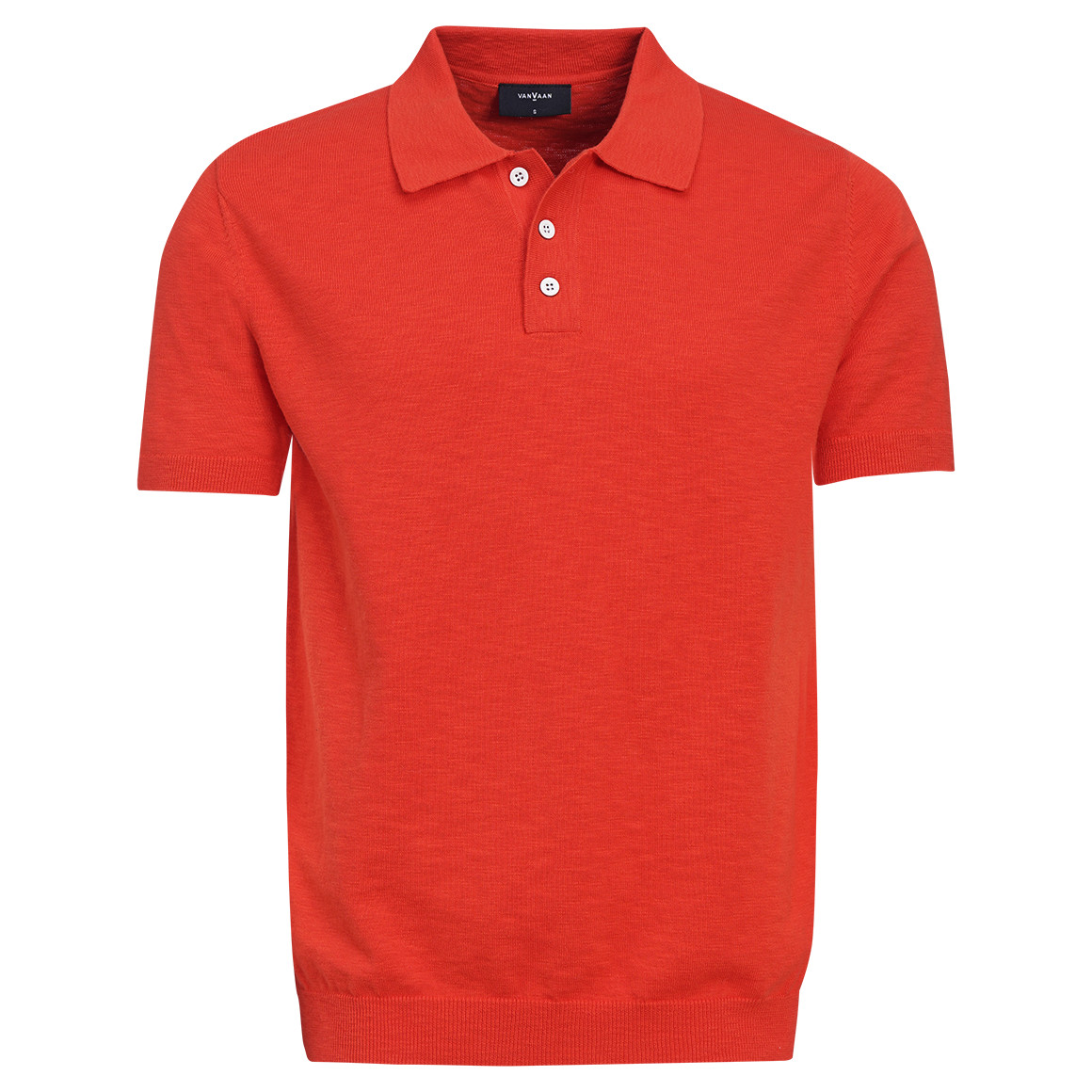 Herren Strick-Poloshirt aus Baumwolle