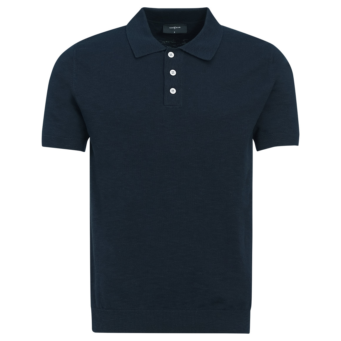 Herren Strick-Poloshirt aus Baumwolle