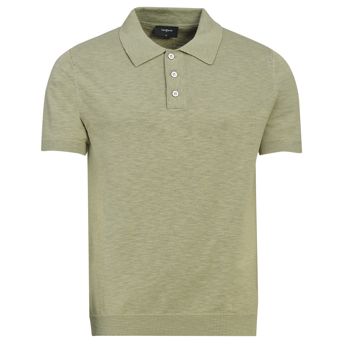 Herren Strick-Poloshirt aus Baumwolle