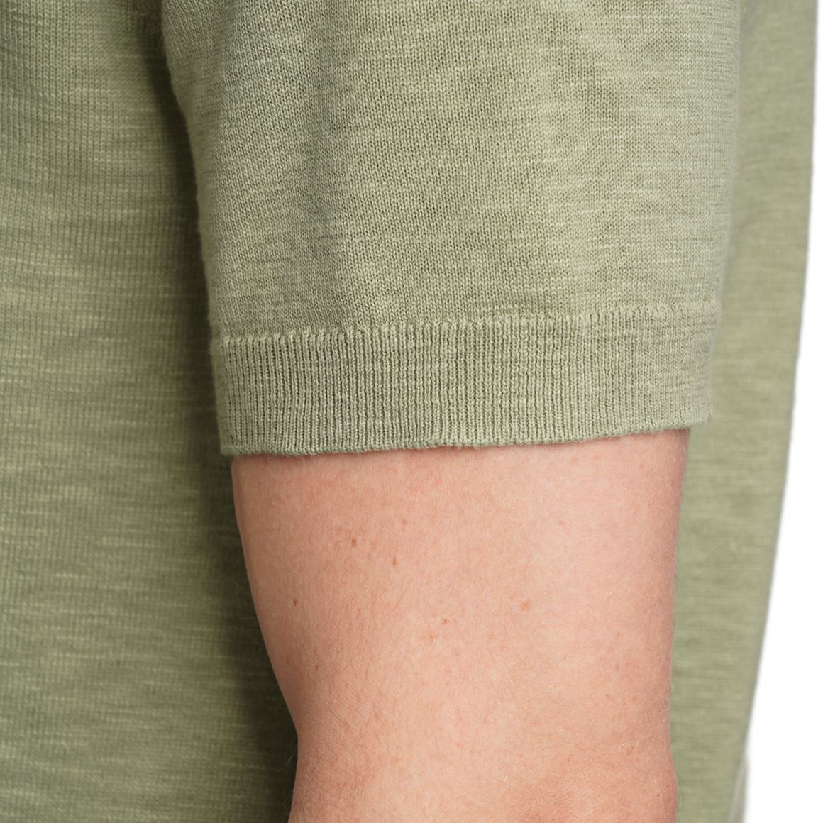 Herren Strick-Poloshirt aus Baumwolle