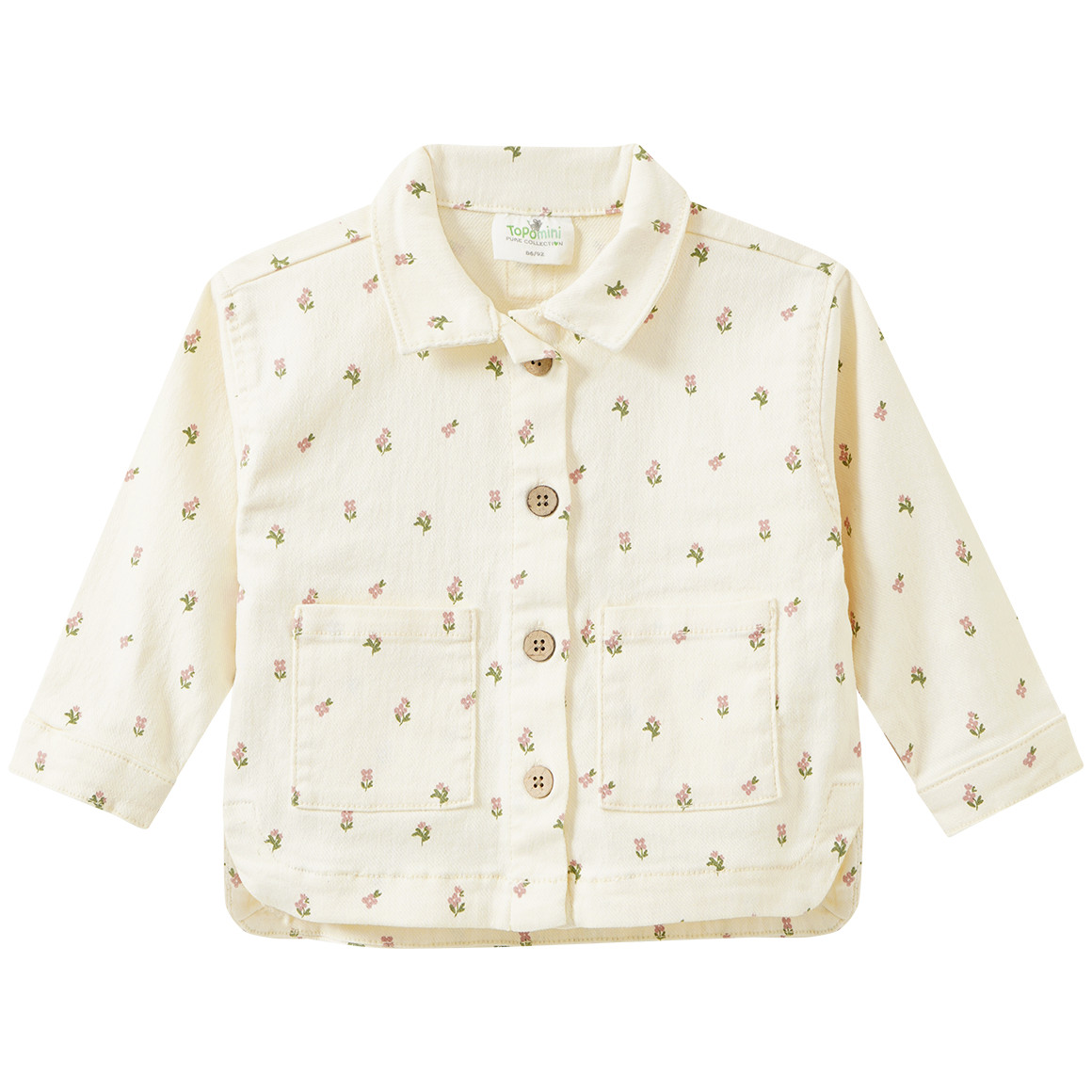 Baby Jeansjacke mit Blümchen