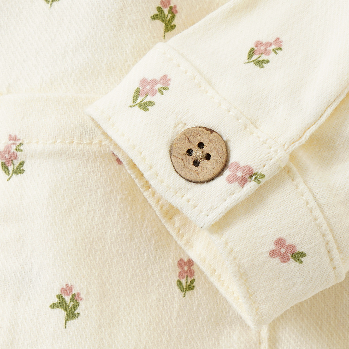 Baby Jeansjacke mit Blümchen