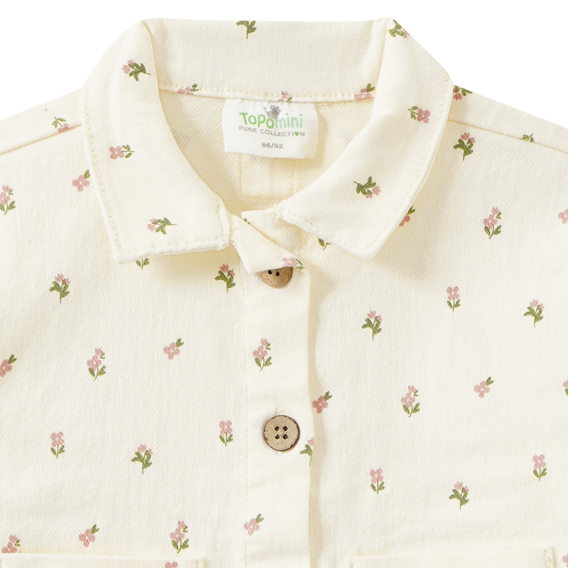 Baby Jeansjacke mit Blümchen